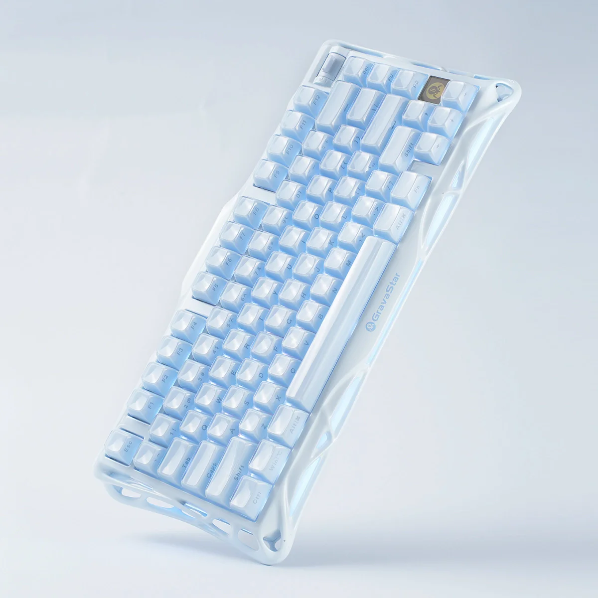 کیبورد گیمینگ گراوا استار مدل Gravastar Mercury K1 - Ice Blue