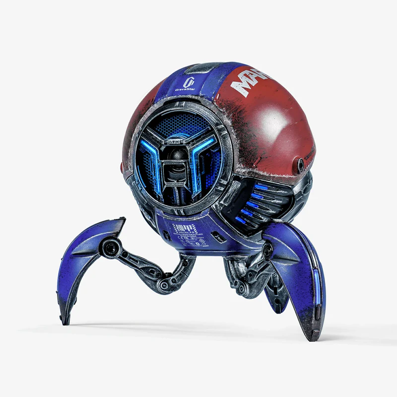 اسپیکر بلوتوثی گراوا استار مدل Gravastar Mars Pro G1 Pro Capitan Edition - Battle Worn Matte Blue