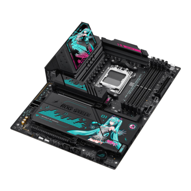 مادربرد ایسوس مدل ASUS ROG STRIX X870E-H GAMING WIFI7 DDR5 HATSUNE MIKU