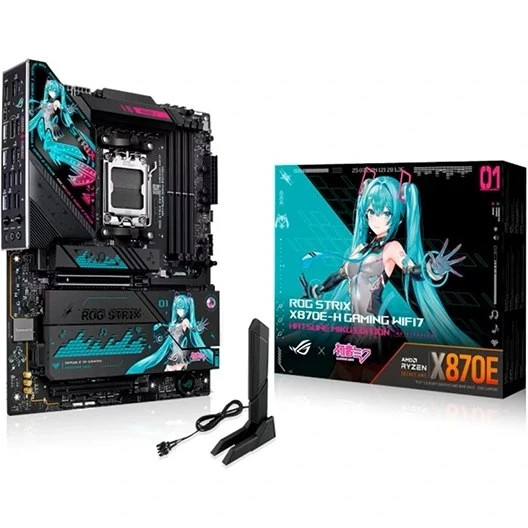 مادربرد ایسوس مدل ASUS ROG STRIX X870E-H GAMING WIFI7 DDR5 HATSUNE MIKU