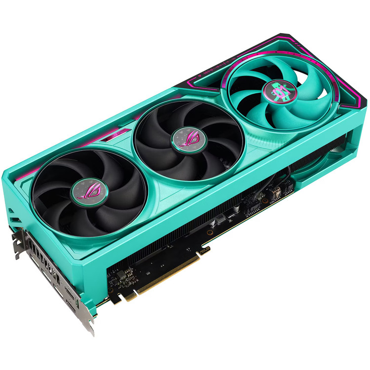 کارت گرافیک ایسوس مدل Asus Rog Astral GeForce RTX 5080 16GB GDDR7 Hatsune Miku Edition