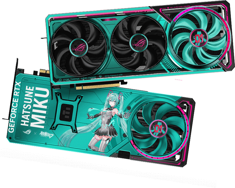 کارت گرافیک ایسوس مدل Asus Rog Astral GeForce RTX 5080 16GB GDDR7 Hatsune Miku Edition