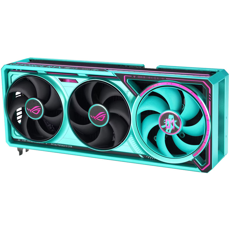 کارت گرافیک ایسوس مدل Asus Rog Astral GeForce RTX 5080 16GB GDDR7 Hatsune Miku Edition