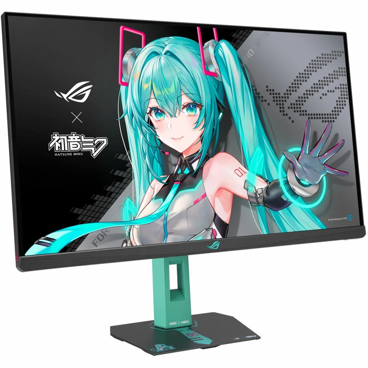 مانیتور گیمینگ 27 اینچ ایسوس مدل ASUS ROG STRIX XG27ACMEG-G HATSUNE MIKU