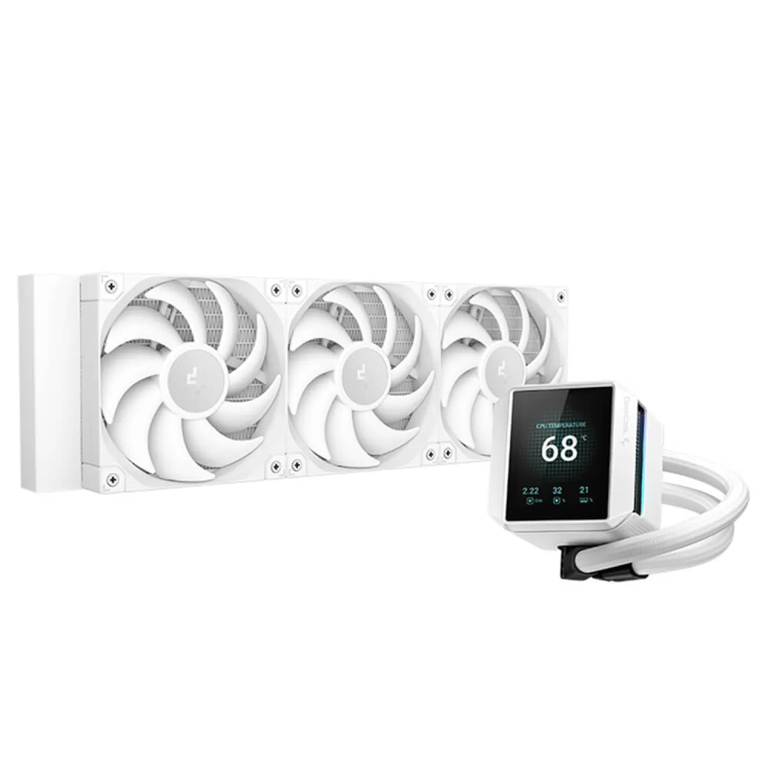 خنک کننده مایع پردازنده دیپ کول مدل DeepCool MYSTIQUE 360 ARGB WHITE