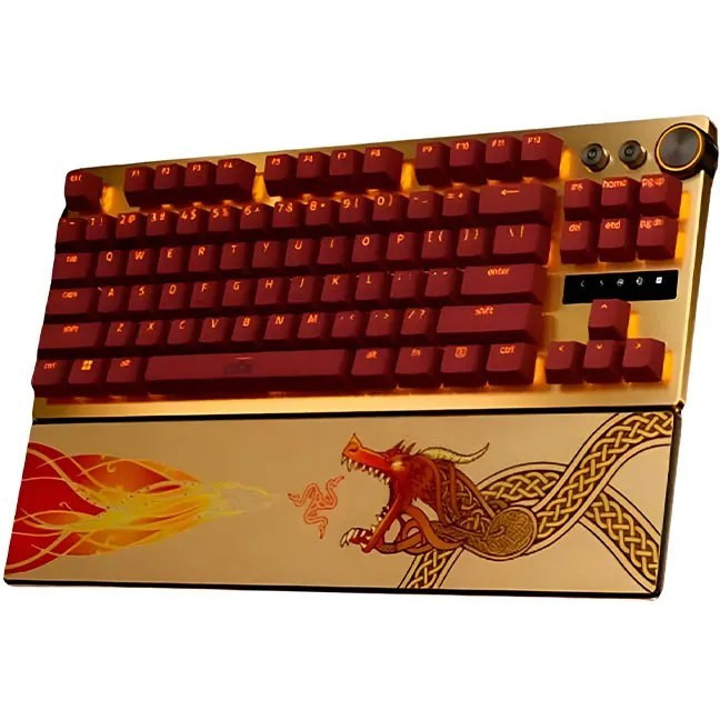 کیبورد گیمینگ ریزر مدل Razer Huntsman V3 Pro Tenkeyless Counter Strike 2 Edition