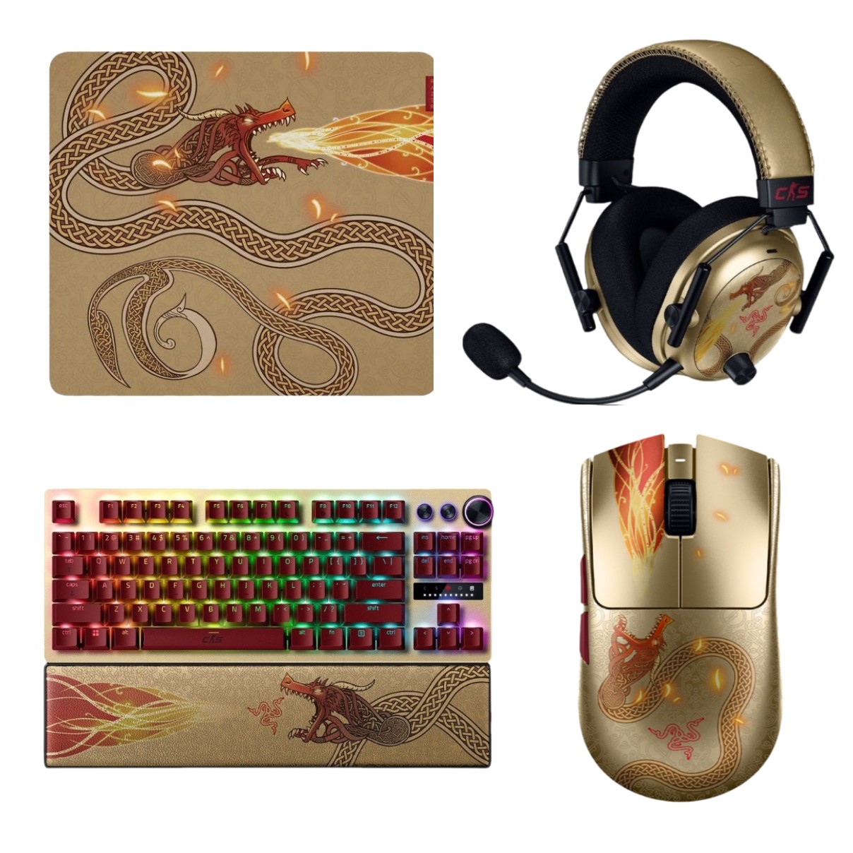 باندل گیمینگ موس کیبورد هدست موس پد ریزر مدل Razer Bandel Counter Strike 2 Edition