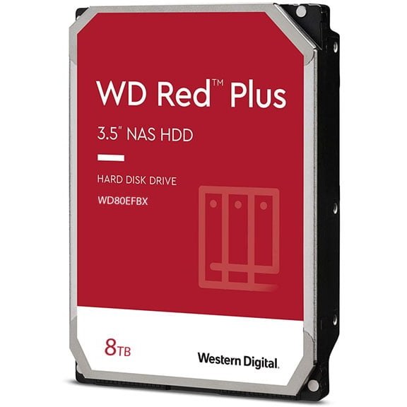 هارد اینترنال وسترن دیجیتال مدل Western Digital Red Plus 8TB WD80EFPX