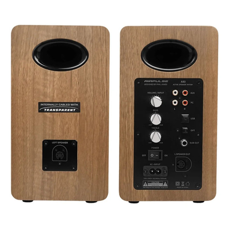 اسپیکر ادیفایر مدل Edifier Air Pulse Wood Styling A80 Brown