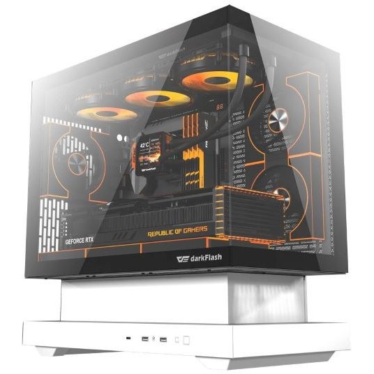 کیس دارک فلش مدل DarkFlash Floatron F1 White