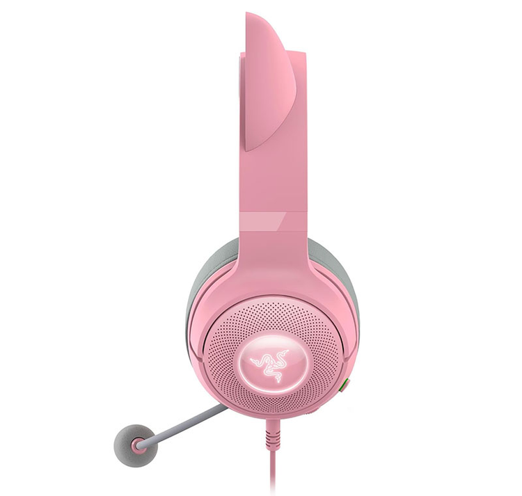 هدست ریزر مدل Razer Kraken V2 Pro Kitty Edition Quartz Wired