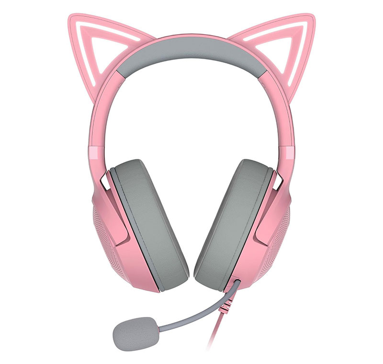 هدست ریزر مدل Razer Kraken V2 Pro Kitty Edition Quartz Wired