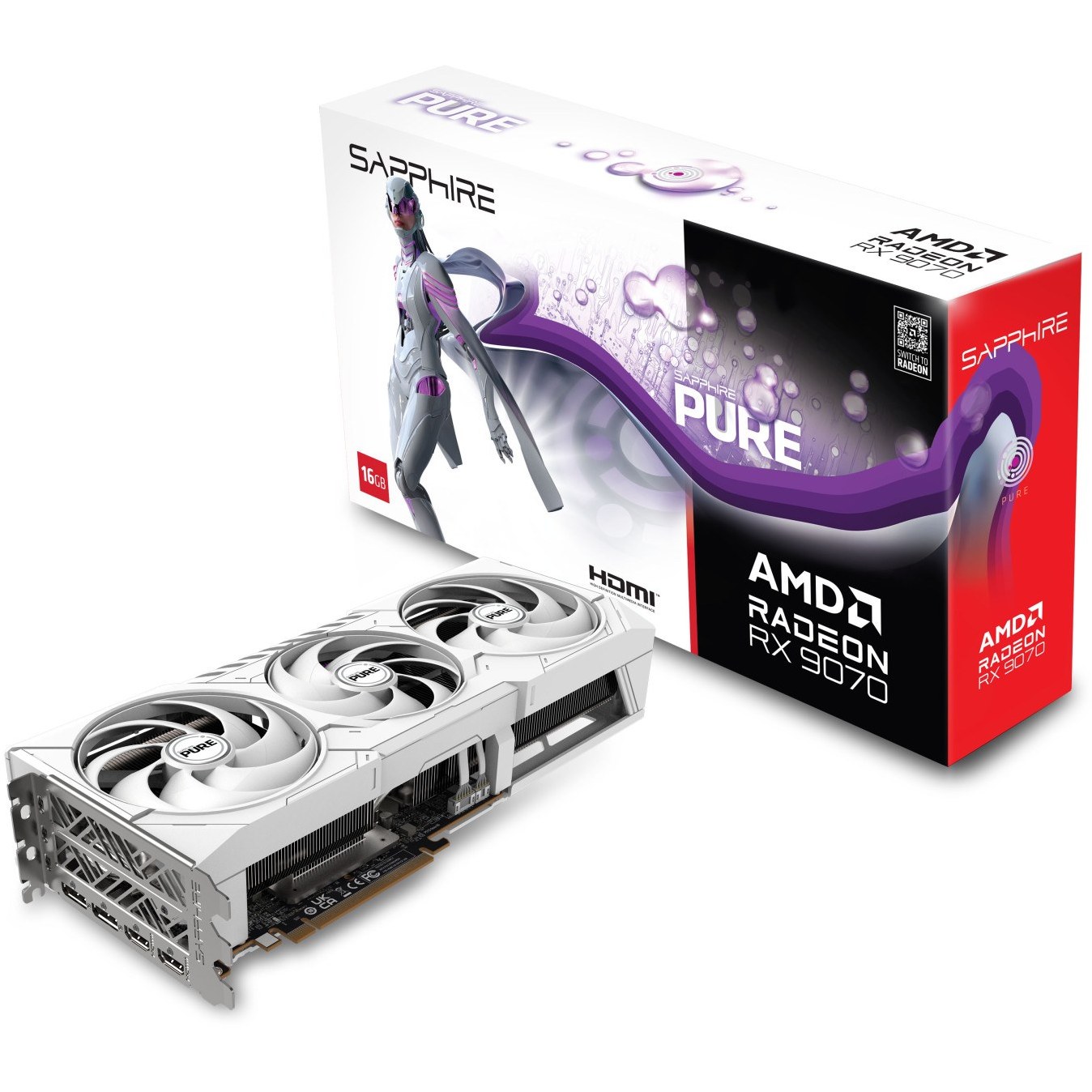 کارت گرافیک سافایر مدل Sapphire PURE Radeon RX 9070 OC 16GB