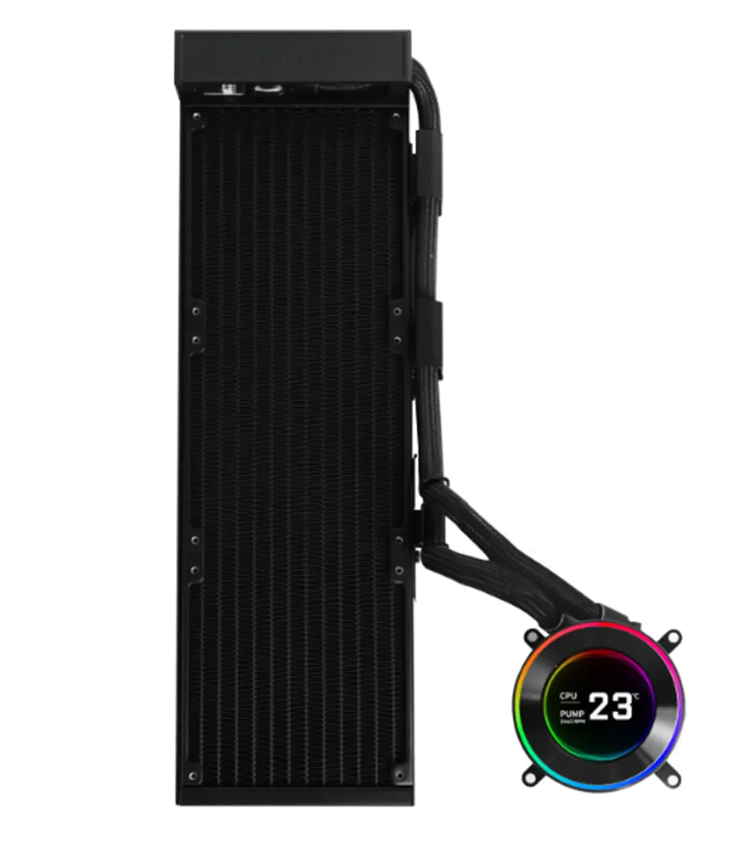 فن خنک کننده مایع پردازنده لیان لی مدل Lian Li HydroShift II LCD 360TL Black