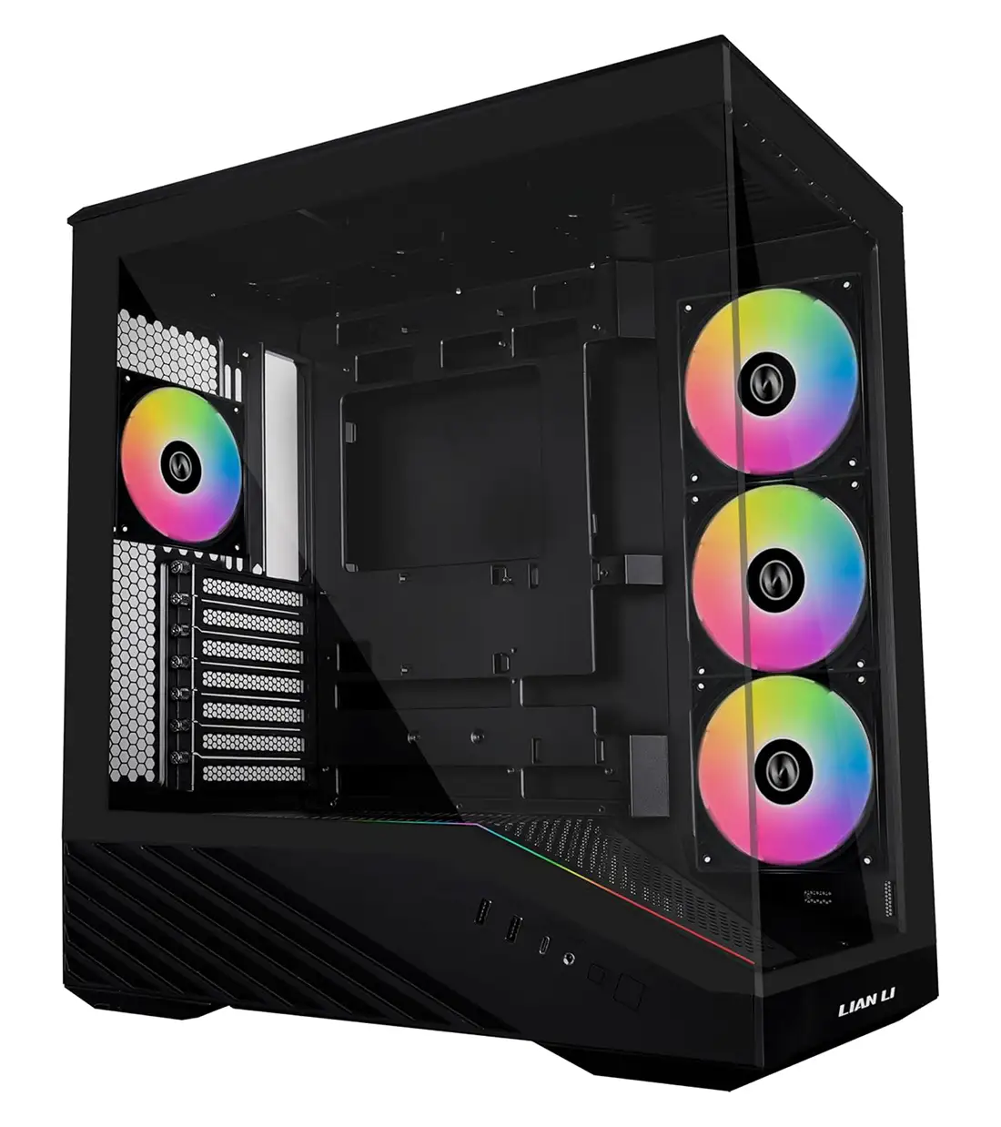 کیس گیمینگ لیان لی مدل LIAN LI Vector V100R Black