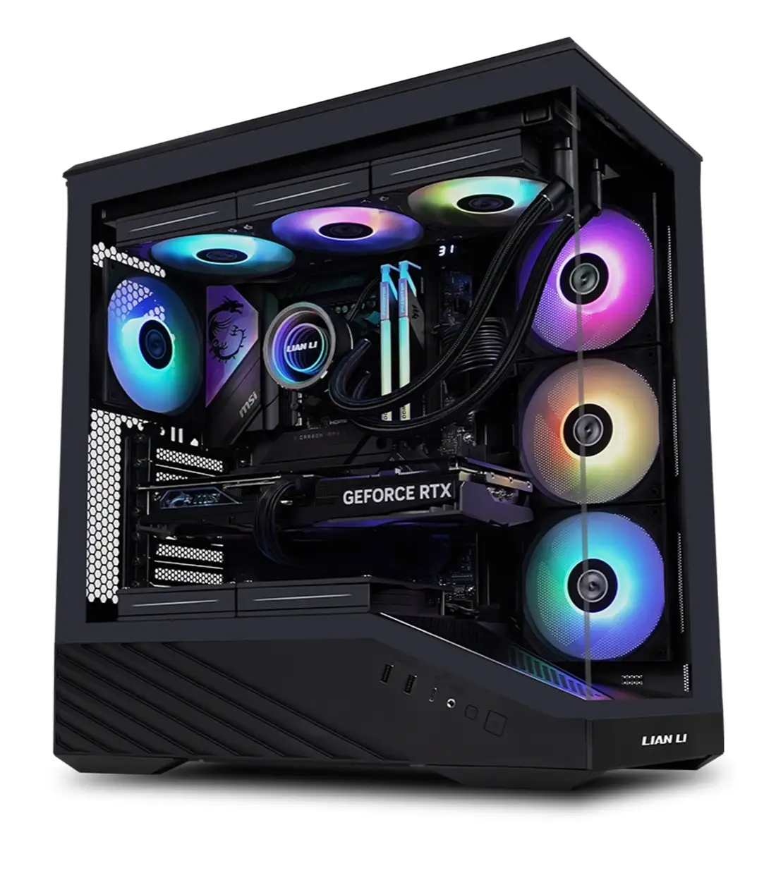 کیس گیمینگ لیان لی مدل LIAN LI Vector V100R Black