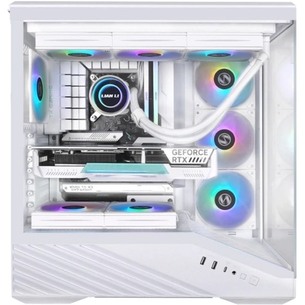 کیس گیمینگ لیان لی مدل LIAN LI Vector V100R White