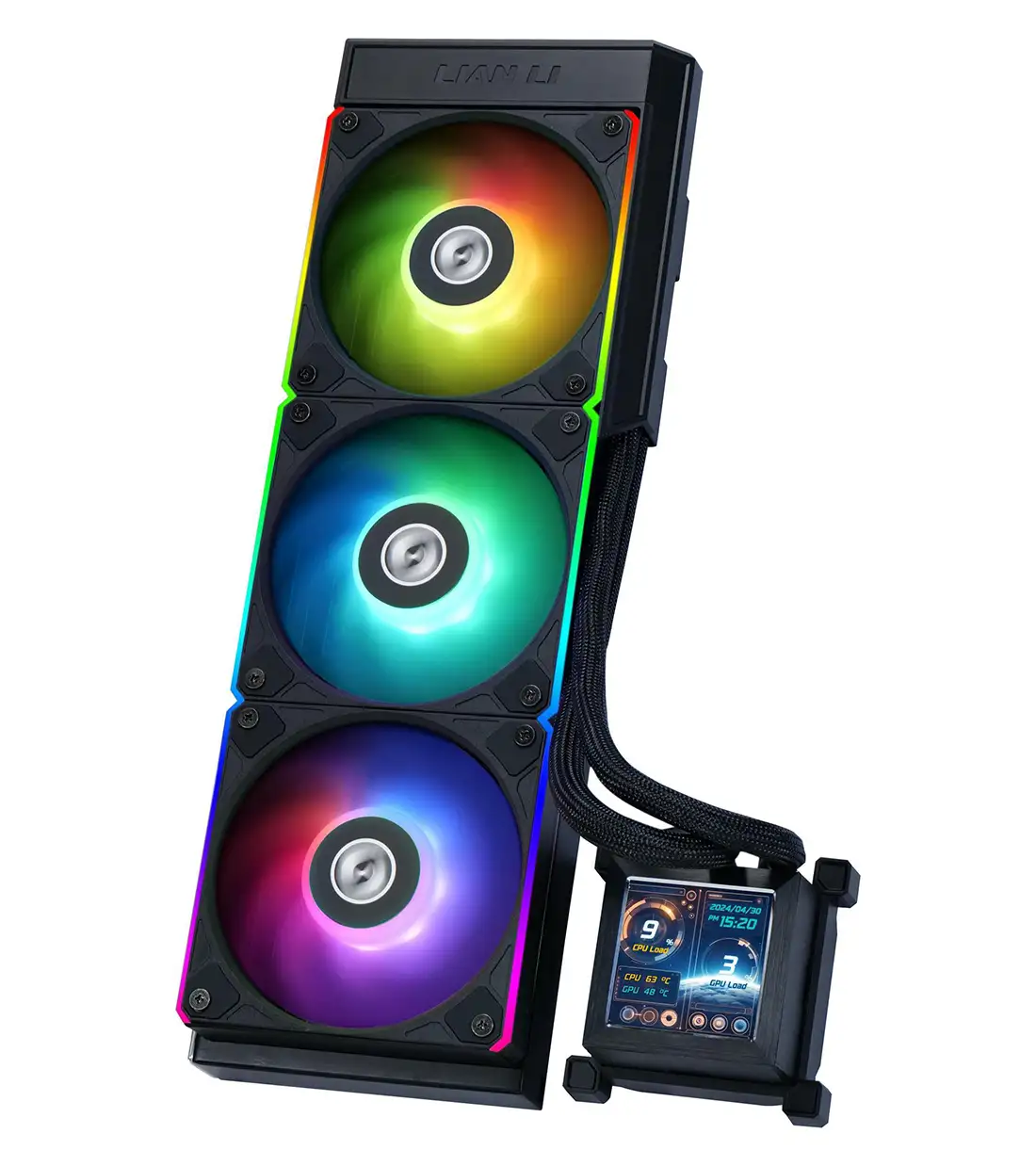 فن خنک کننده مایع پردازنده لیان لی مدل Lian Li HydroShift LCD 360R Black