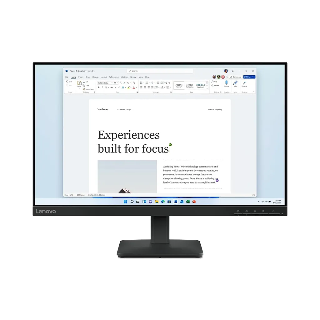 مانیتور 24 اینچ لنوو مدل LENOVO L24-4e