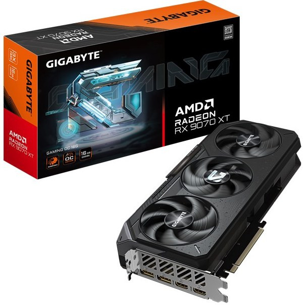 کارت گرافیک گیگابایت مدل GIGABYTE Gaming Radeon RX 9070 XT 16GB GDDR6 OC