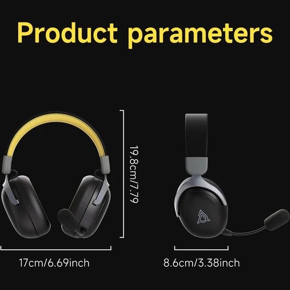 هدست آجز مدل Ajazz AHM08 MAX Black-Yellow