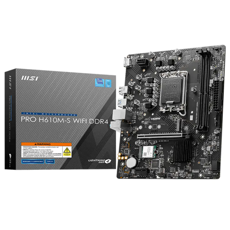 مادربرد ام اس آی مدل MSI PRO H610M-S WIFI DDR4