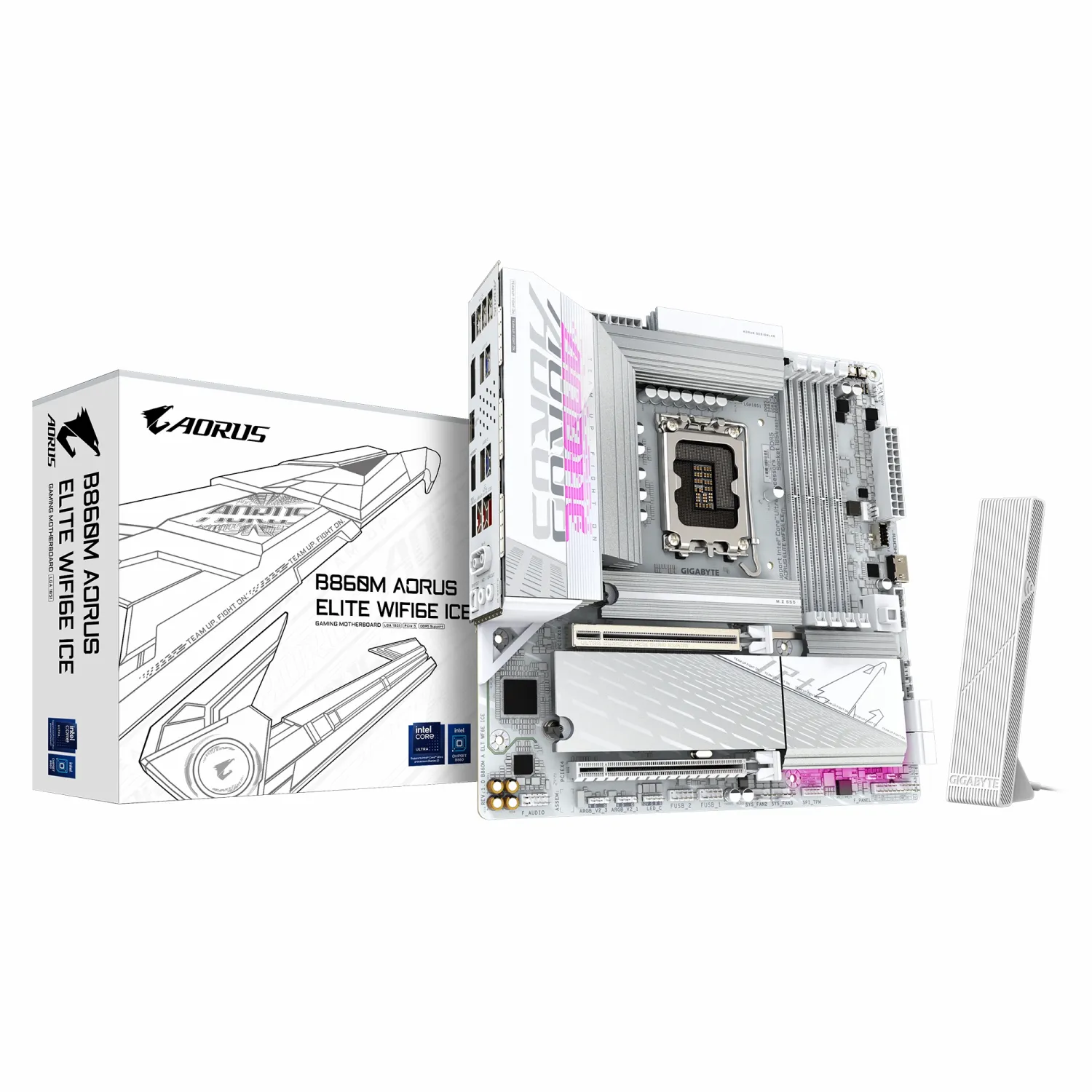 مادربرد گیگابایت مدل GIGABYTE B860M AORUS ELITE WIFI6E ICE DDR5