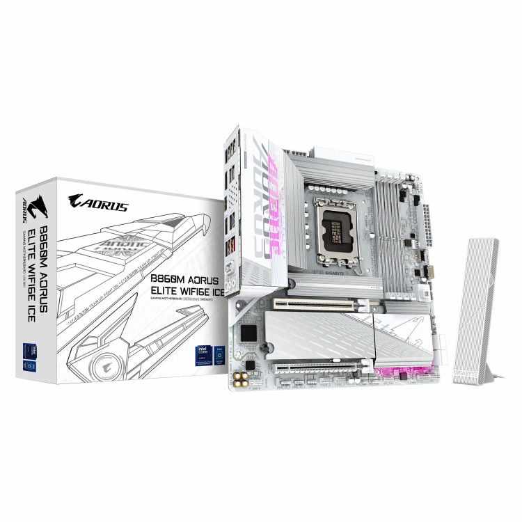 مادربرد گیگابایت مدل GIGABYTE B860M AORUS ELITE WIFI6E ICE DDR5