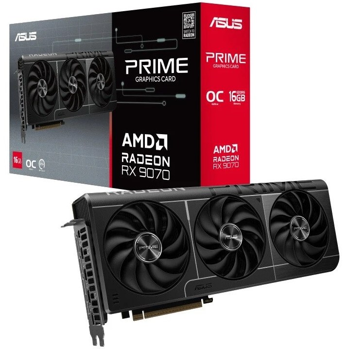 کارت گرافیک ایسوس مدل ASUS PRIME Radeon RX 9070 OC 16GB