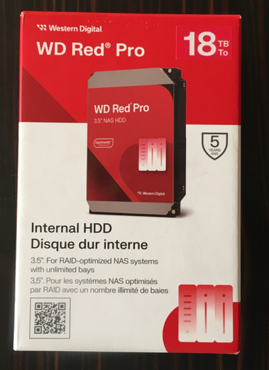 هارد اینترنال وسترن دیجیتال مدل Western Digital Red Pro 18TB WD181KFGX