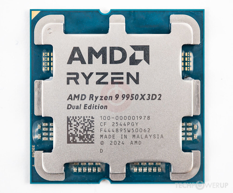 پردازنده مرکزی ای ام دی مدل AMD Ryzen 9 9950X3D2 Dual Edition Tray