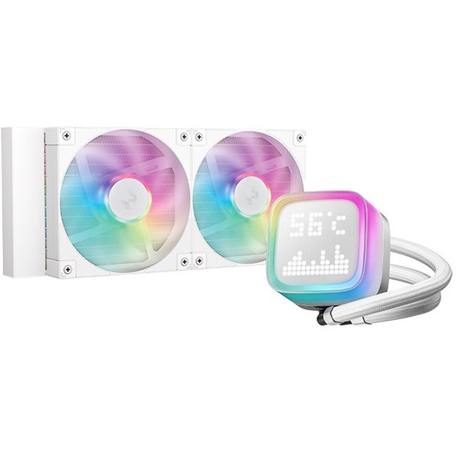 فن خنک کننده پردازنده مایع دیپ کول مدل DeepCool LP240 ARGB White
