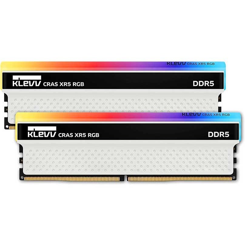رم کلو مدل KLEVV CRAS XR5 RGB 32GB (DUAL) 6200MHz CL32 White