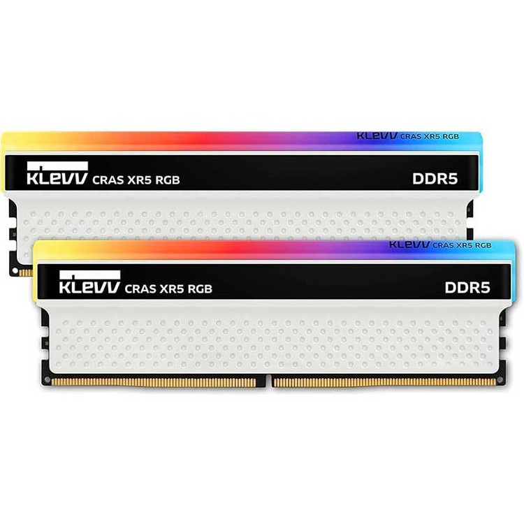 رم کلو مدل KLEVV CRAS XR5 RGB 32GB (DUAL) 6200MHz CL32 White