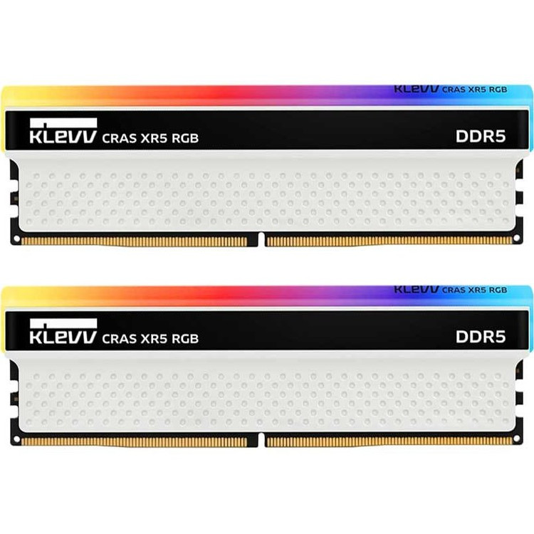 رم کلو مدل KLEVV CRAS XR5 RGB 32GB (DUAL) 6200MHz CL32 White