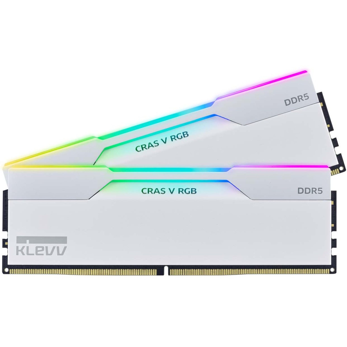 رم کلو مدل KLEVV CRAS V RGB 32GB (DUAL) 6400MHz CL32 White